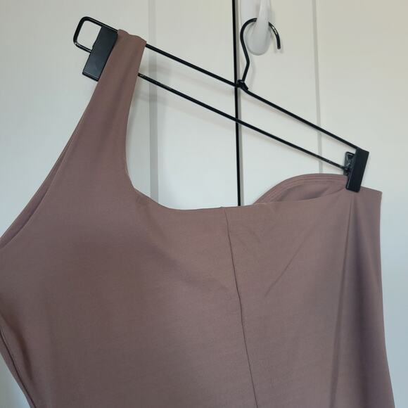 SKIMS One Shoulder Jumpsuit  Umber - Picture 6 of 8